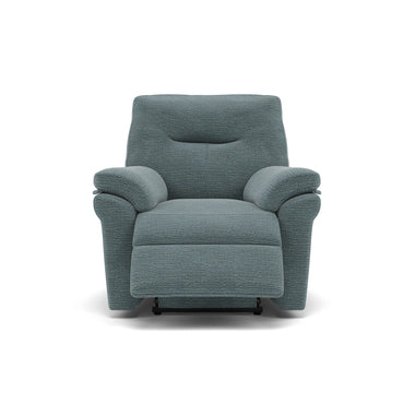 G Plan Seattle Recliner Armchair - Power Recliner Chair with USB & Lumbar Grade B - Power Recliner with Lumbar Support & USB Sterling Home 3 B925 Waffle Marine