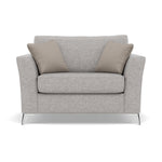 Chilton Loveseat - Cuddler Sofa Fabric Loveseats Sterling Home 4 Chrome Feet Barley Clay