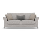 Chilton Small 3 Seater Sofa - 2.5 Seater Sofa Fabric 3 Seater Sofas Sterling Home 4 Chrome Feet Barley Clay