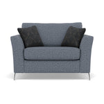 Chilton Loveseat - Cuddler Sofa Fabric Loveseats Sterling Home 5 Chrome Feet Barley Marine