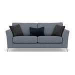 Chilton Small 3 Seater Sofa - 2.5 Seater Sofa Fabric 3 Seater Sofas Sterling Home 5 Chrome Feet Barley Marine