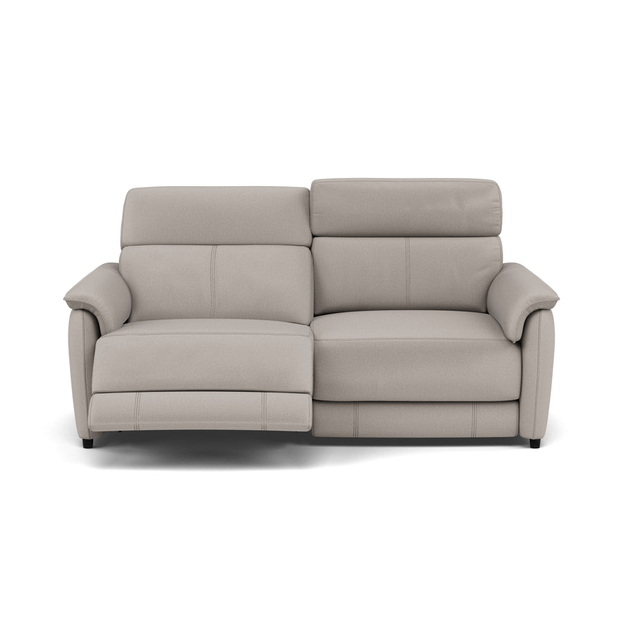 Orkney 3 Seater Recliner Sofa - 2.5 Seater Sofa with 2 Power Recliners Fabric - Power Recliner with USB 3 Seater Sofas Sterling Home 1 BFAMAD-02 SILVER GREY