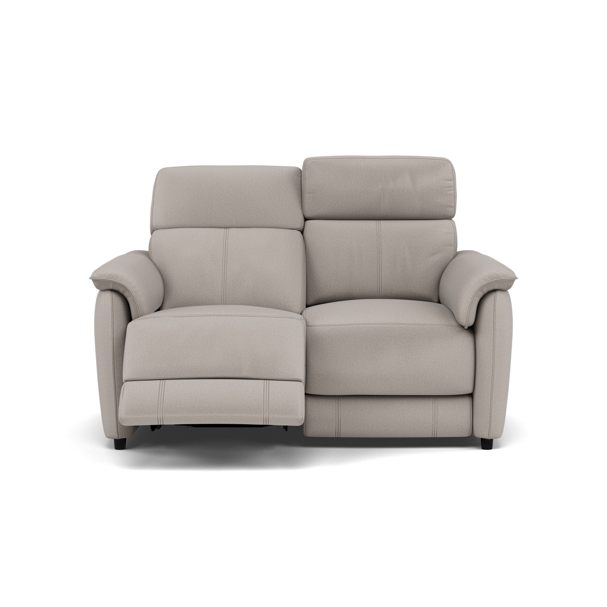 Orkney 2 Seater Recliner Sofa - 2 Seater Sofa with 2 Power Recliners Fabric - Power Recliner with USB 2 Seater Sofas Sterling Home 1 BFAMAD-02 SILVER GREY