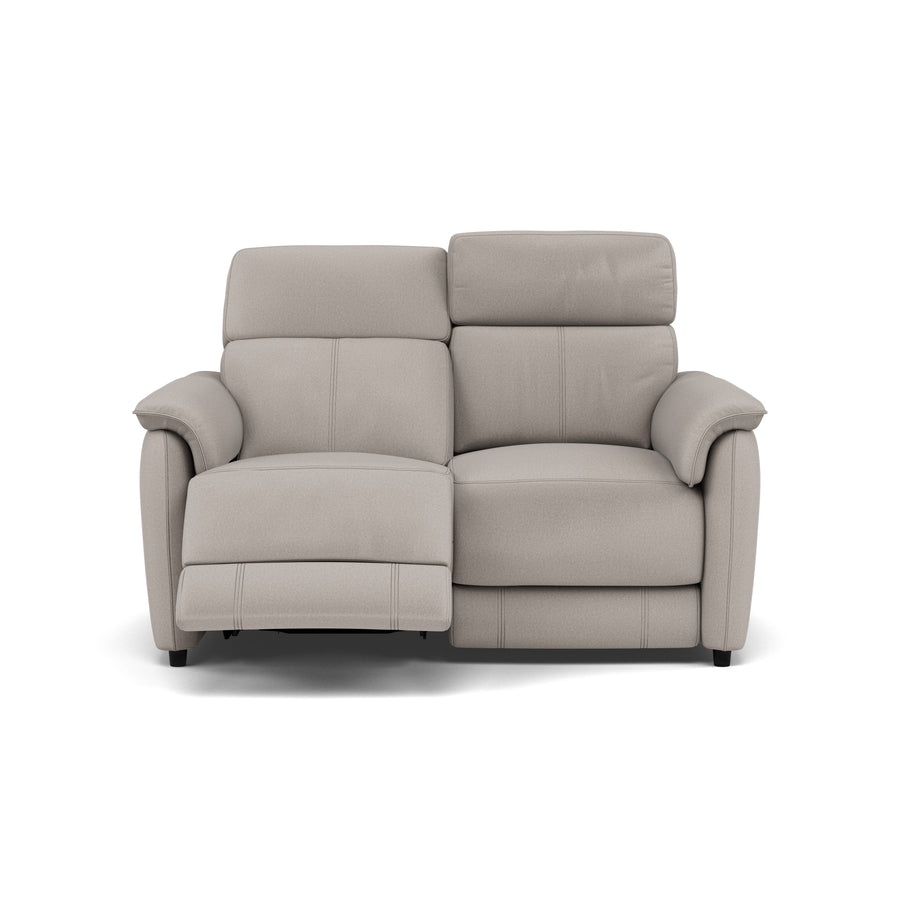 Orkney 2 Seater Recliner Sofa - 2 Seater Sofa with 2 Power Recliners Fabric - Power Recliner with USB 2 Seater Sofas Sterling Home 1 BFAMAD-02 SILVER GREY