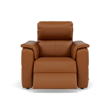 Nicoletti Giacomo Recliner Armchair - Power Recliner Chair Lumber Support CK Botero - Power With Power Headrest Footrest Lumbar & USB Sterling Home 4 Botero 2151 Cuoio