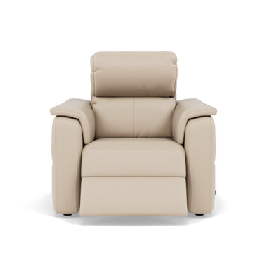Nicoletti Giacomo Recliner Armchair - Power Recliner Chair Lumber Support CK Botero - Power With Power Headrest Footrest Lumbar & USB Sterling Home 3 Botero 2156 Crema