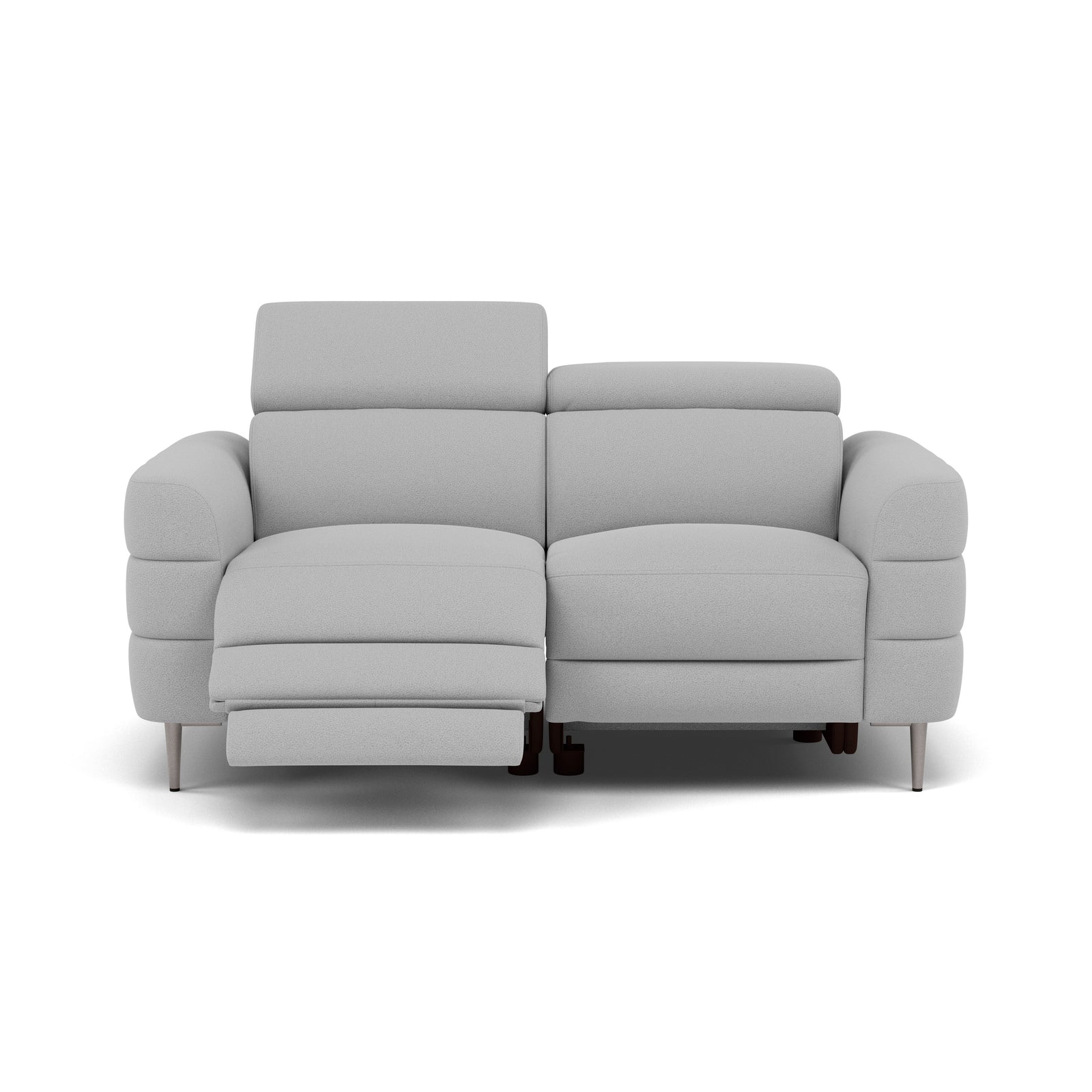 Hoy 2 Seater Recliner Sofa - 2 Str W/ 2 Power Recliner W/ 2 Manual Headrest Fabric - Power with Manual Headrest 2 Seater Sofas Sterling Home 8 CU9102-5-UK Oxford Silver