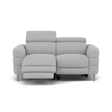Hoy 2 Seater Recliner Sofa - 2 Str W/ 2 Power Recliner W/ 2 Power Headrest Fabric - Power with Power Headrest & USB 2 Seater Sofas Sterling Home 8 CU9102-5-UK Oxford Silver