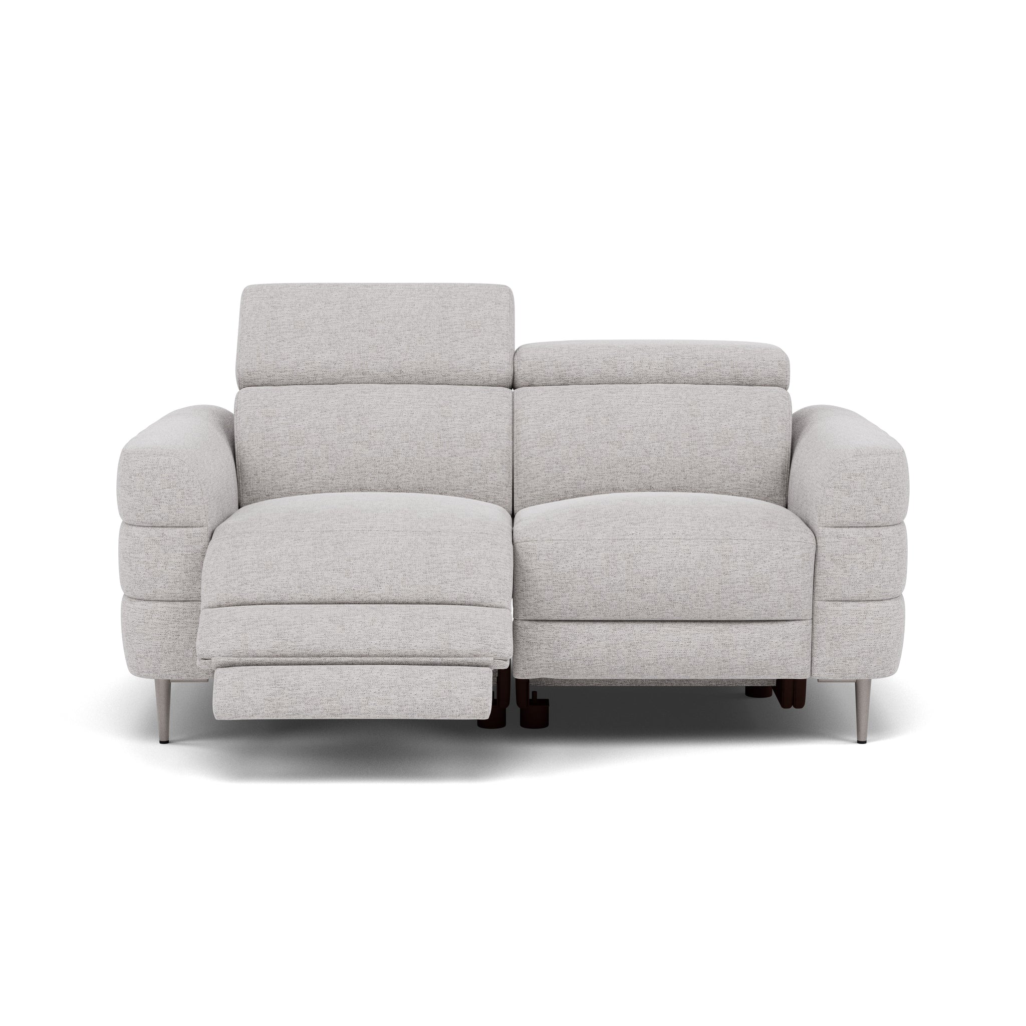 Hoy 2 Seater Recliner Sofa - 2 Str W/ 2 Power Recliner W/ 2 Manual Headrest Fabric - Power with Manual Headrest 2 Seater Sofas Sterling Home 1 KB-1280-UK Darwin Silver