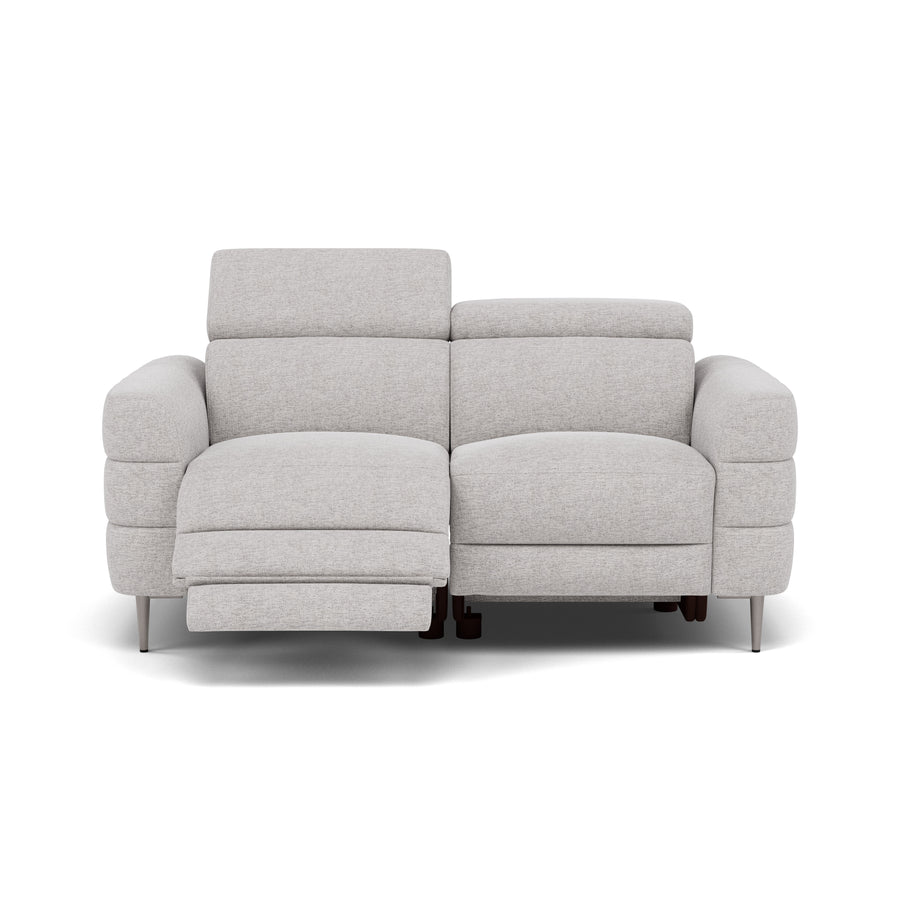 Hoy 2 Seater Recliner Sofa - 2 Str W/ 2 Power Recliner W/ 2 Power Headrest Fabric - Power with Power Headrest & USB 2 Seater Sofas Sterling Home 1 KB-1280-UK Darwin Silver