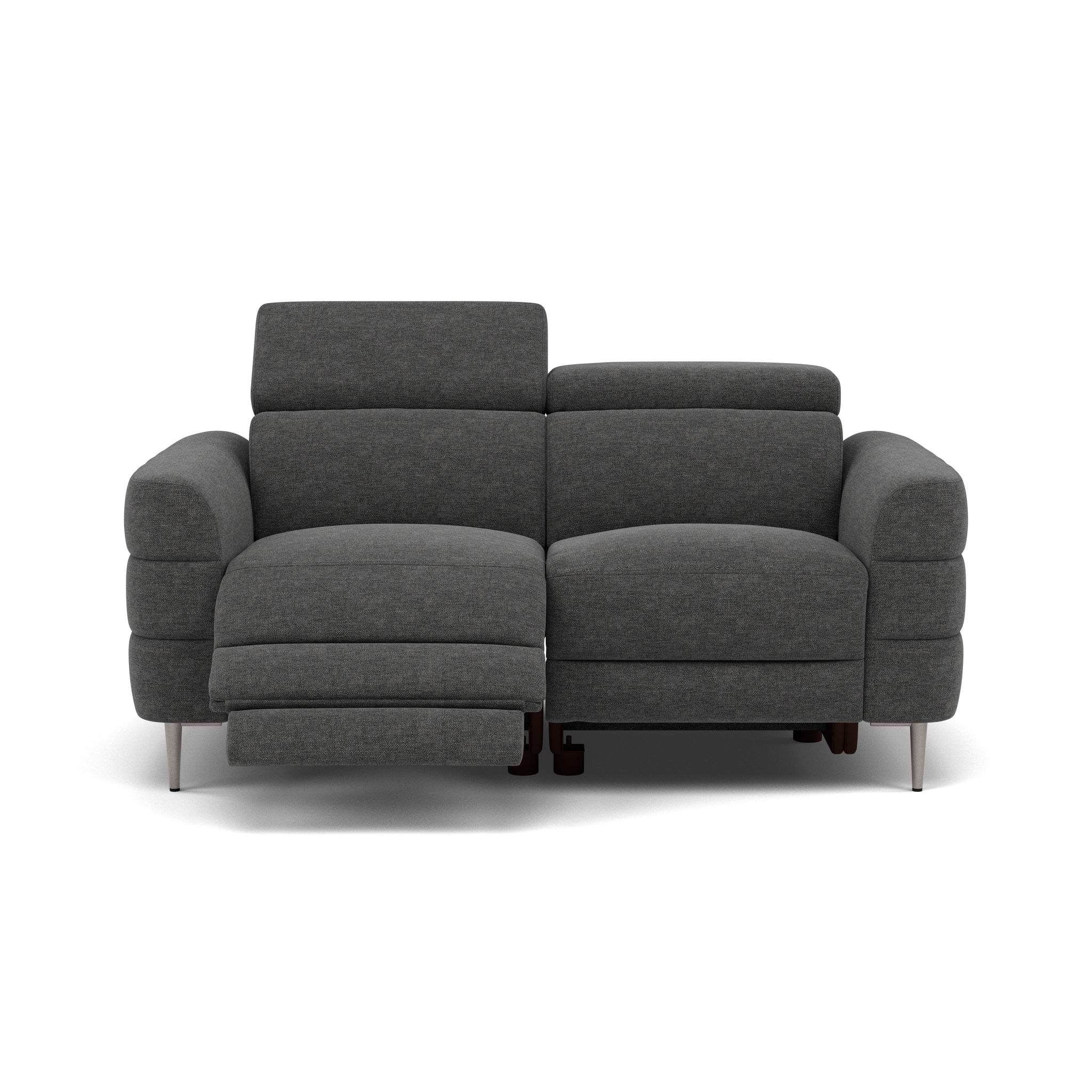 Hoy 2 Seater Recliner Sofa - 2 Str W/ 2 Power Recliner W/ 2 Manual Headrest Fabric - Power with Manual Headrest 2 Seater Sofas Sterling Home 5 KB-1281-UK Darwin Charcoal