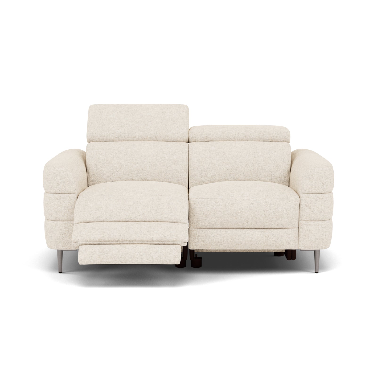 Hoy 2 Seater Recliner Sofa - 2 Str W/ 2 Power Recliner W/ 2 Manual Headrest Fabric - Power with Manual Headrest 2 Seater Sofas Sterling Home 6 KB-1285-UK Darwin Ivory