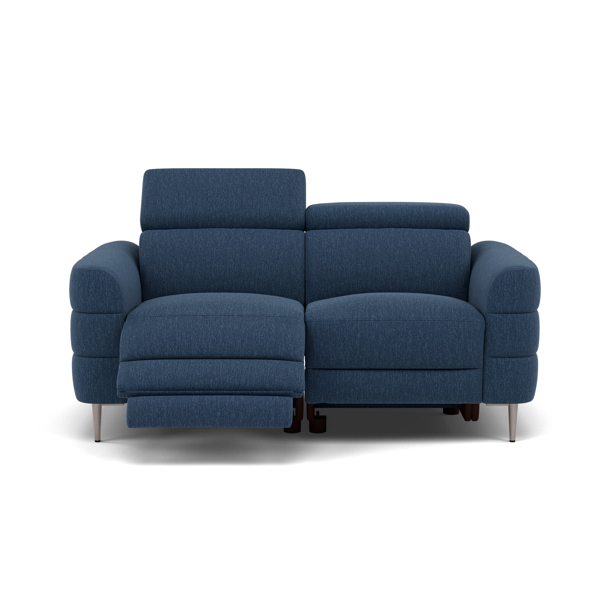 Hoy 2 Seater Recliner Sofa - 2 Str W/ 2 Power Recliner W/ 2 Manual Headrest Fabric - Power with Manual Headrest 2 Seater Sofas Sterling Home 10 KB-1290-UK Amigo Navy