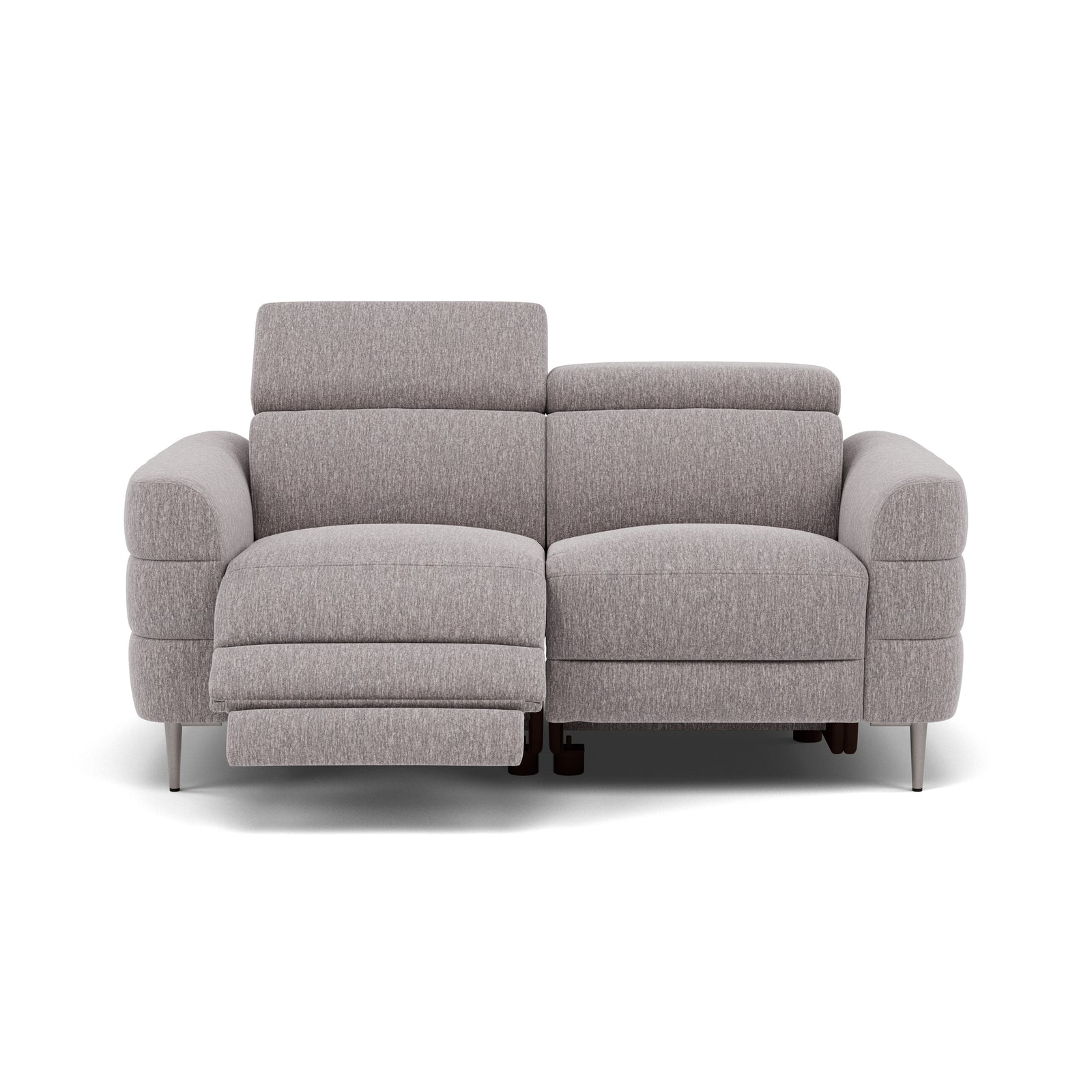 Hoy 2 Seater Recliner Sofa - 2 Str W/ 2 Power Recliner W/ 2 Manual Headrest Fabric - Power with Manual Headrest 2 Seater Sofas Sterling Home 11 KB-1291-UK Amigo Granite