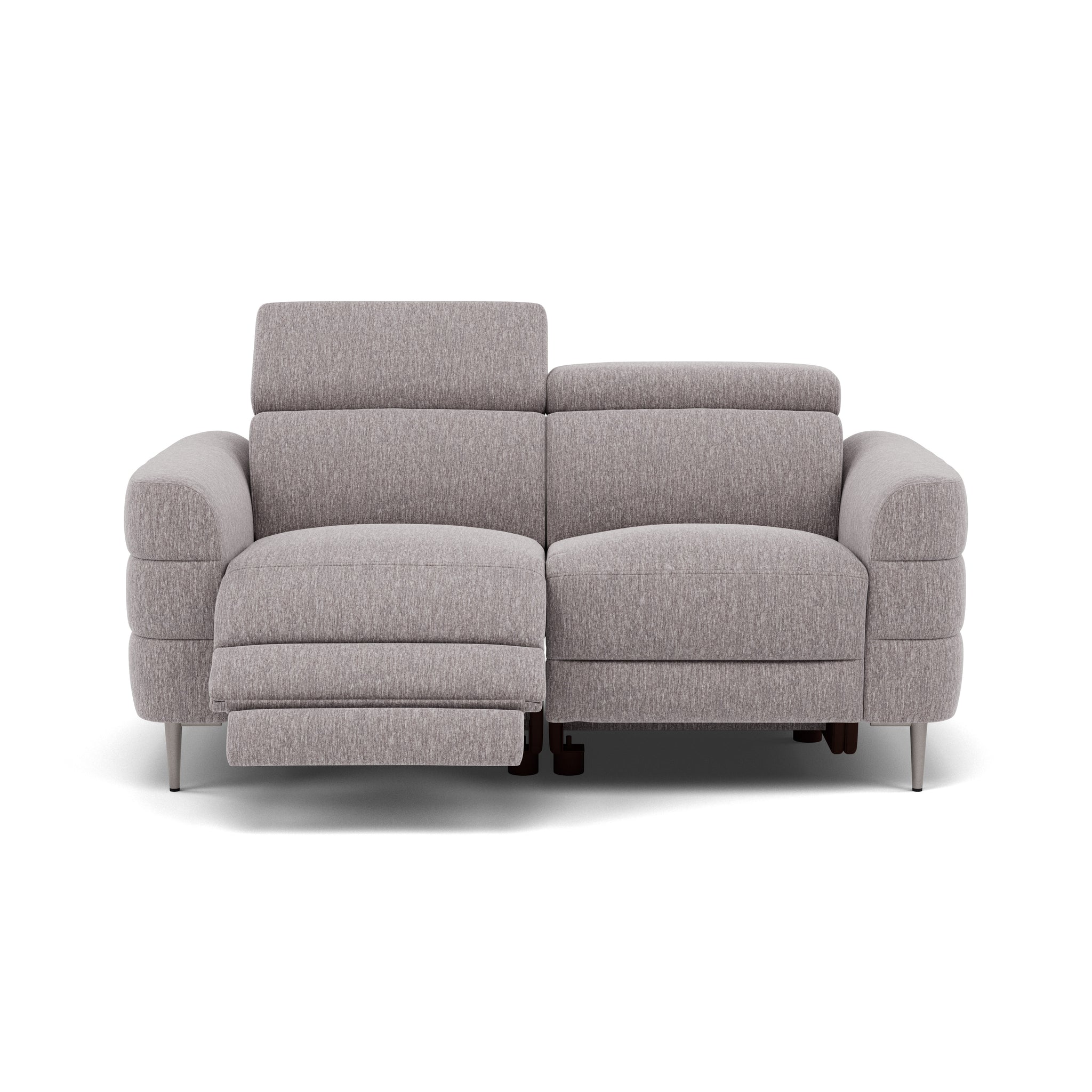 Hoy 2 Seater Recliner Sofa - 2 Str W/ 2 Power Recliner W/ 2 Manual Headrest Fabric - Power with Manual Headrest 2 Seater Sofas Sterling Home 11 KB-1291-UK Amigo Granite