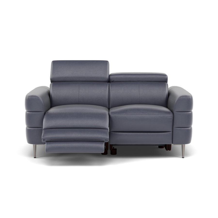 Hoy 2 Seater Recliner Sofa - 2 Str W/ 2 Power Recliner W/ 2 Power Headrest Cat NL/O - Power with Power Headrest & USB 2 Seater Sofas Sterling Home 1 NL5100 New York Dark Blue