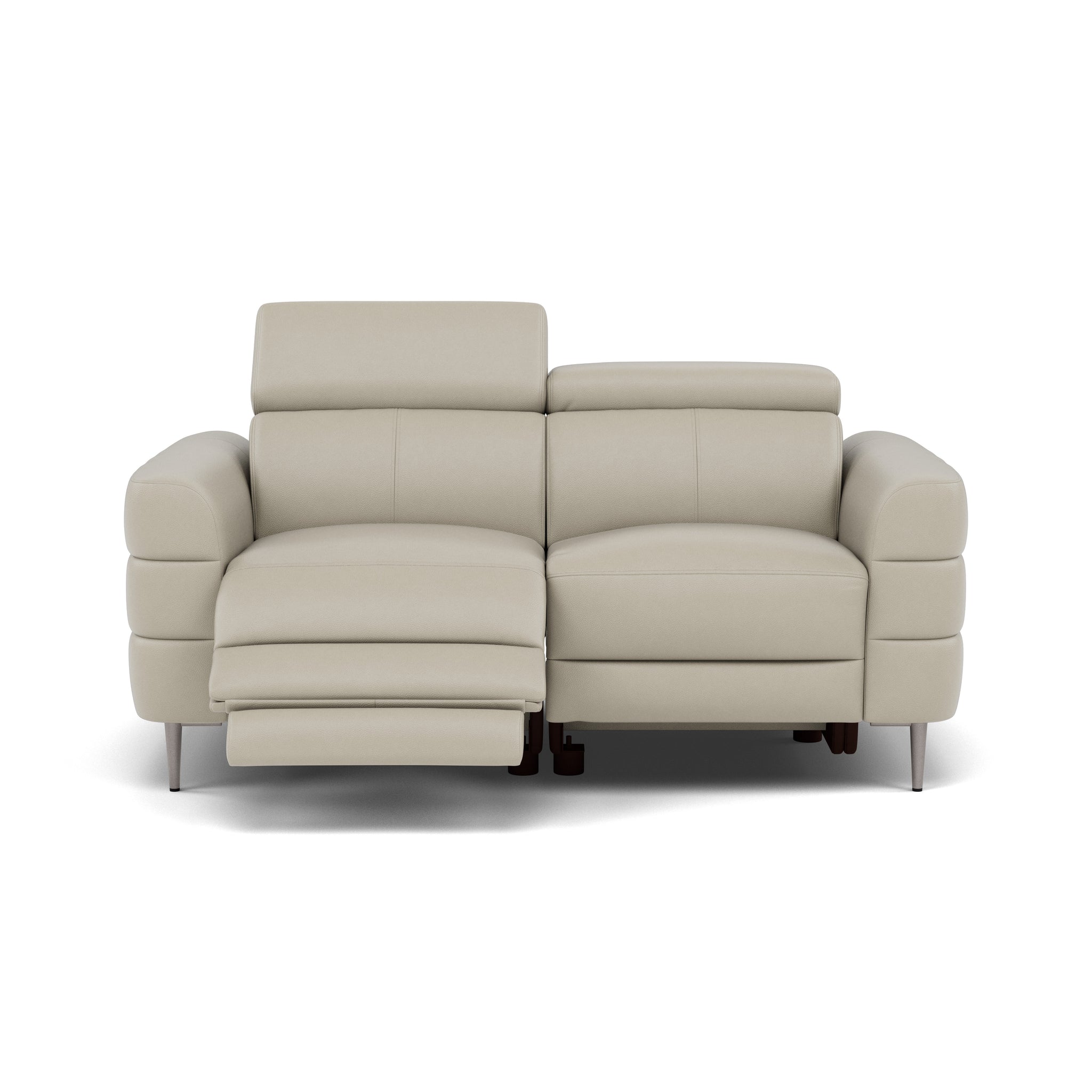 Hoy 2 Seater Recliner Sofa - 2 Str W/ 2 Power Recliner W/ 2 Power Headrest Cat NL/O - Power with Power Headrest & USB 2 Seater Sofas Sterling Home 9 NL5115 New York Light Grey