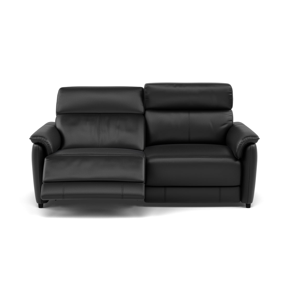 Orkney 3 Seater Recliner Sofa - 2.5 Seater Sofa with 2 Power Recliners Cat 20S - Power Recliner with USB 3 Seater Sofas Sterling Home 8 BXS-023C BLACK