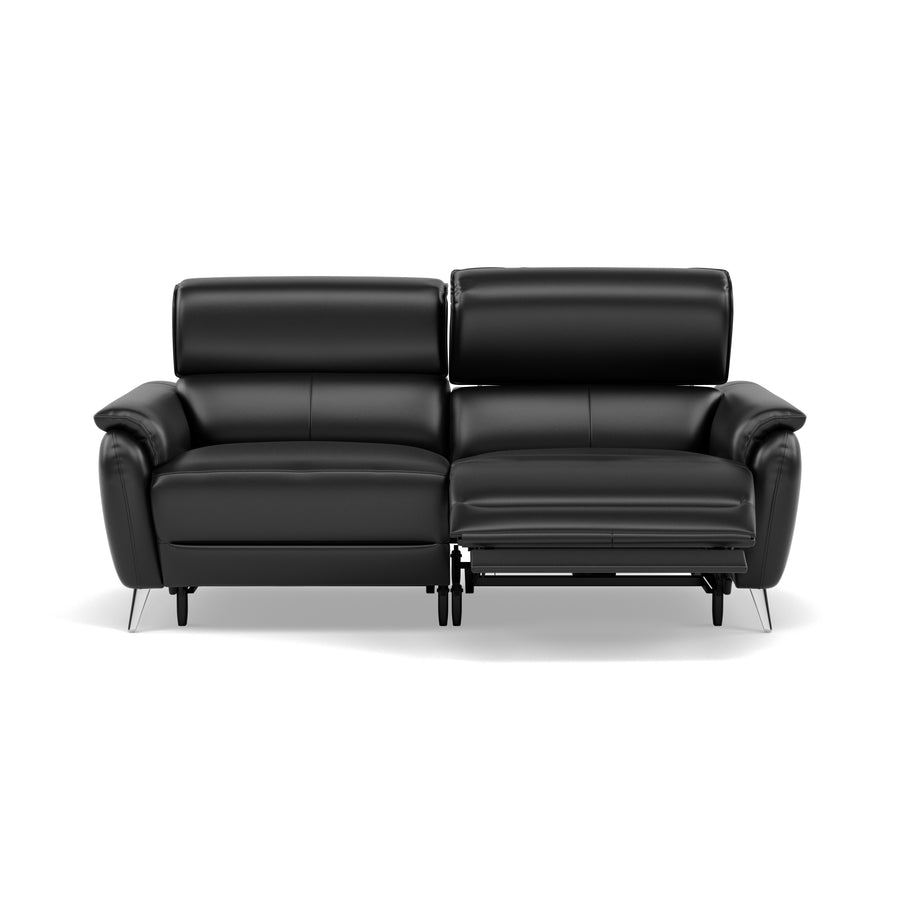 Sol 3 Seater Recliner Sofa - 3 Seater Power Recliner Sofa with Head Tilt Cat 55 3 Seater Sofas Sterling Home 1 Cat-55/72 New Club Dark Grey