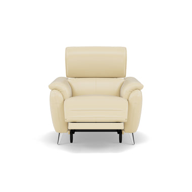 Sol Recliner Armchair - Power Recliner Armchair with Head Tilt Cat 60 Sterling Home 1 Cat-60/02 Montana Cool Cream