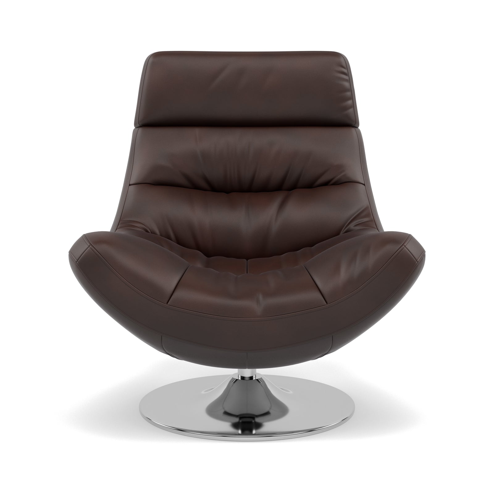 Batista Swivel Armchair - Swivel Armchair Cat 60 Armchairs Sterling Home 7 Cat-60/08 Montana Chocolate