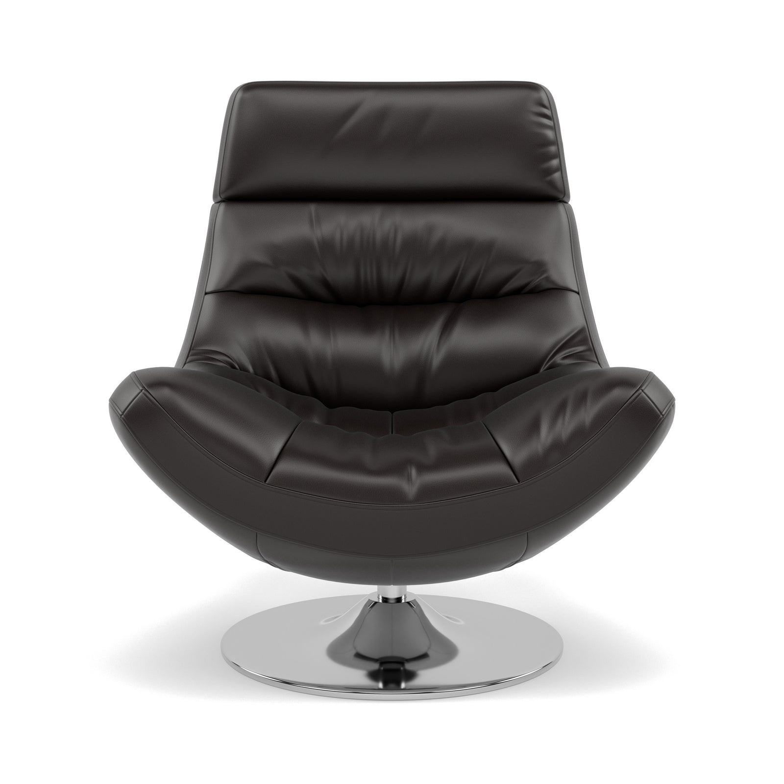 Batista Swivel Armchair - Swivel Armchair Cat 60 Armchairs Sterling Home 8 Cat-60/09 Montana Black Coffee