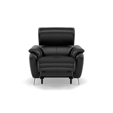Sol Recliner Armchair - Power Recliner Armchair with Head Tilt Cat 60 Sterling Home 17 Cat-60/22 Montana Jet Black
