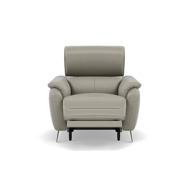Sol Recliner Armchair - Power Recliner Armchair with Head Tilt Cat 60 Sterling Home 21 Cat-60/28 Montana New Grey