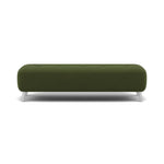 Phoebe Footstool - Medium Bench Stool Grade B Sterling Home 21 Plush Velvet Vine Chrome