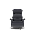 Nicoletti Happiness Recliner Armchair - Power Chair with Metal Base CB Armchairs Sterling Home 3 Macao Blu-S 81