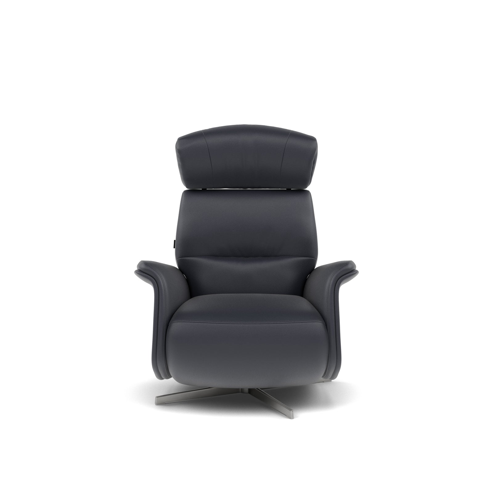 Nicoletti Happiness Recliner Armchair - Power Chair with Metal Base CB Armchairs Sterling Home 3 Macao Blu-S 81