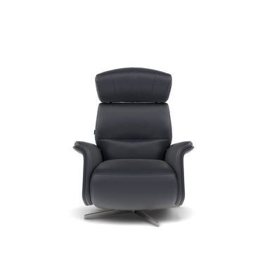 Nicoletti Happiness Recliner Armchair - Power Chair with Metal Base CB Armchairs Sterling Home 3 Macao Blu-S 81