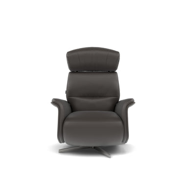 Nicoletti Happiness Recliner Armchair - Power Chair with Metal Base CB Armchairs Sterling Home 4 Macao Grigio Scuro 327
