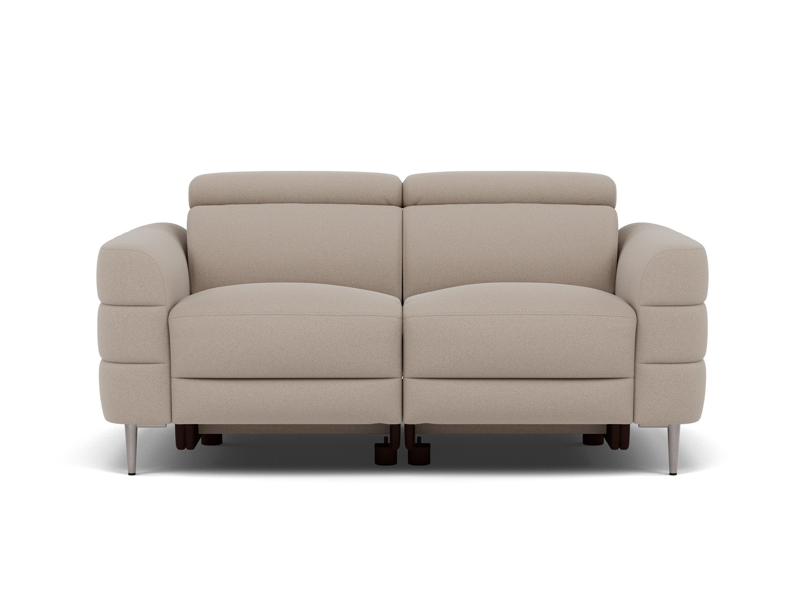 Hoy 2 Seater Sofa - 2 Str Static W/Manual Headrest Fabric Sterling Home 5 CU9101-5-UK Oxford Beige