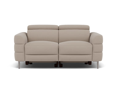 Hoy 2 Seater Sofa - 2 Str Static W/Manual Headrest Fabric Sterling Home 5 CU9101-5-UK Oxford Beige