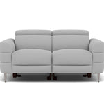 Hoy 2 Seater Sofa - 2 Str Static W/Manual Headrest Fabric Sterling Home 6 CU9102-5-UK Oxford Silver