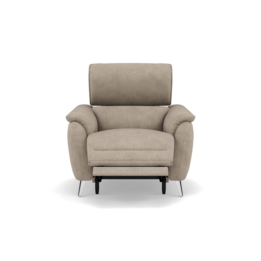 Sol Recliner Armchair - Power Recliner Armchair with Head Tilt F8 Sterling Home 1 Darwin Mink 50366