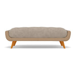 Siena Footstool - Large Footstool F8 + Cat 60 Sterling Home 1 Darwin Mink 50366+Cat 60/06