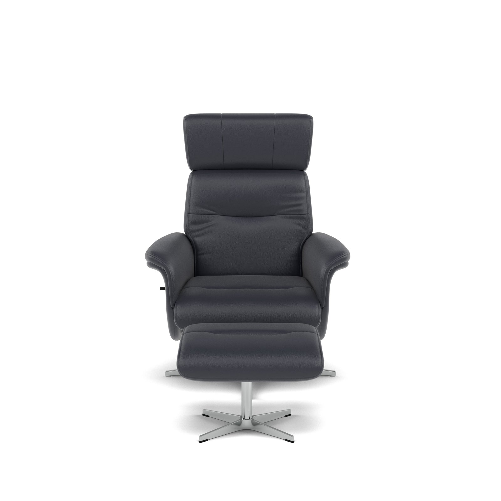 Nicoletti Love Recliner Armchair & Footstool - Manual Chair & Stool CB Armchairs Sterling Home 3 Macao Blu-S 81
