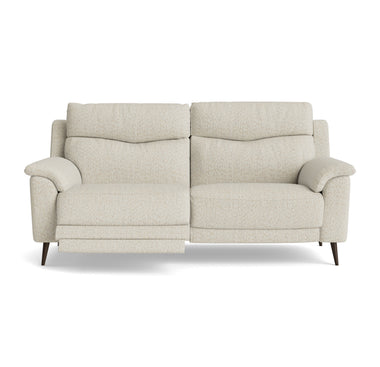 Revel Small 3 Seater Recliner Sofa - 2.5 Seater Sofa with 2 Power Recliners (Compact) Fabric - Power Recliner with USB 3 Seater Sofas Sterling Home 1 FAB-LKV - 02 BEIGE