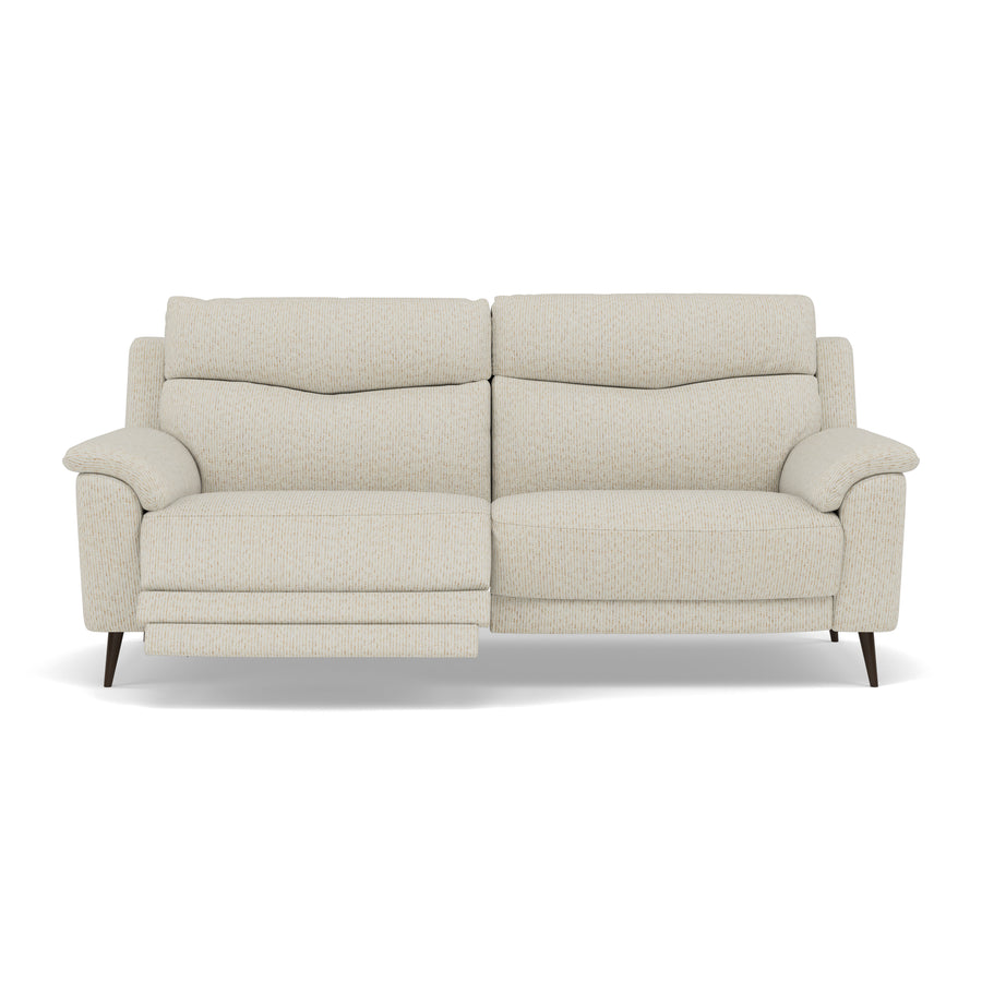 Revel 3 Seater Recliner Sofa - 2.5 Seater Sofa with 2 Power Recliners Fabric - Power Recliner with USB 3 Seater Sofas Sterling Home 1 FAB-LKV - 02 BEIGE