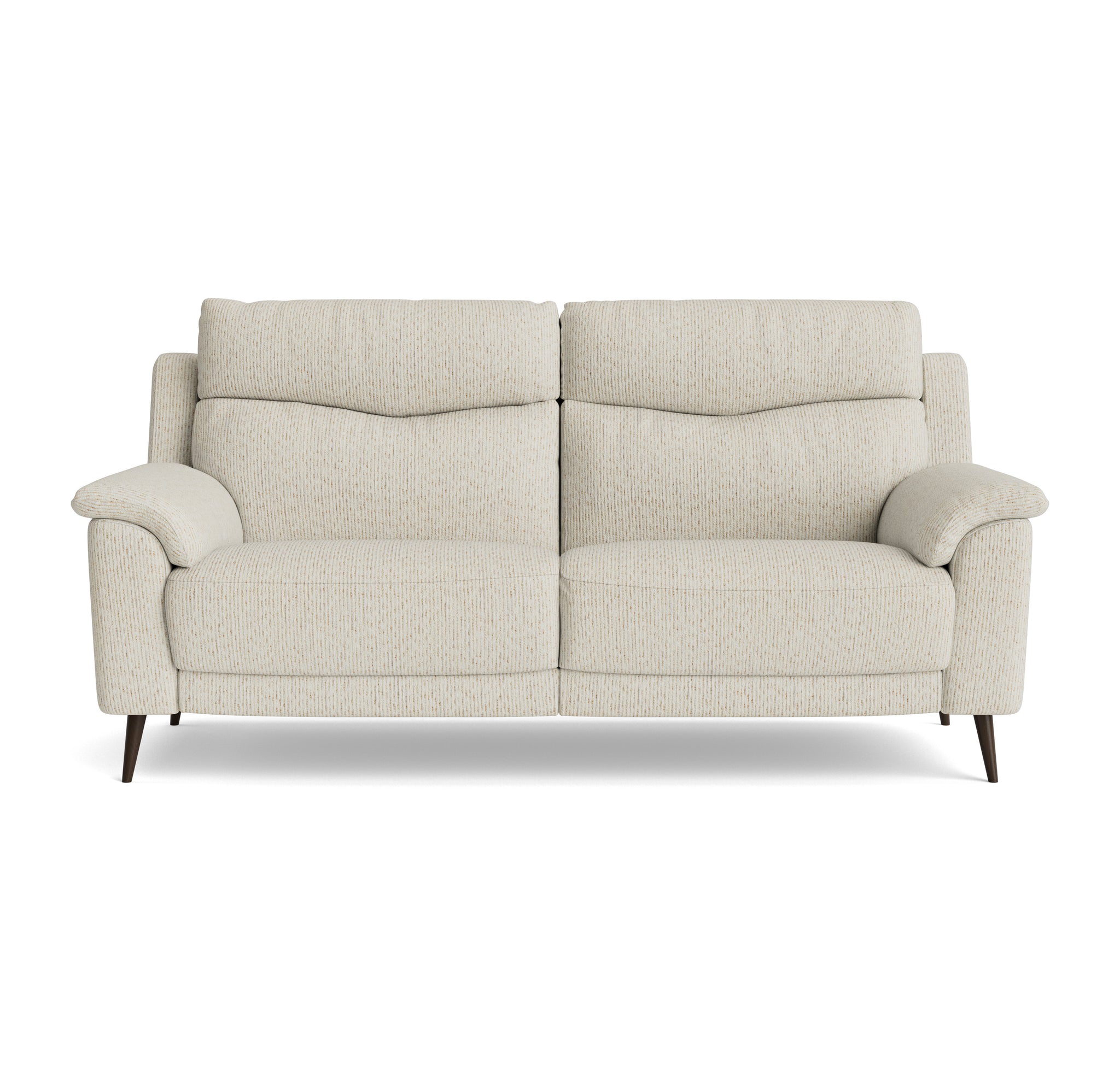 Revel Small 3 Seater Sofa - 2.5 Seater Sofa Compact Fabric Sterling Home 1 FAB-LKV - 02 BEIGE