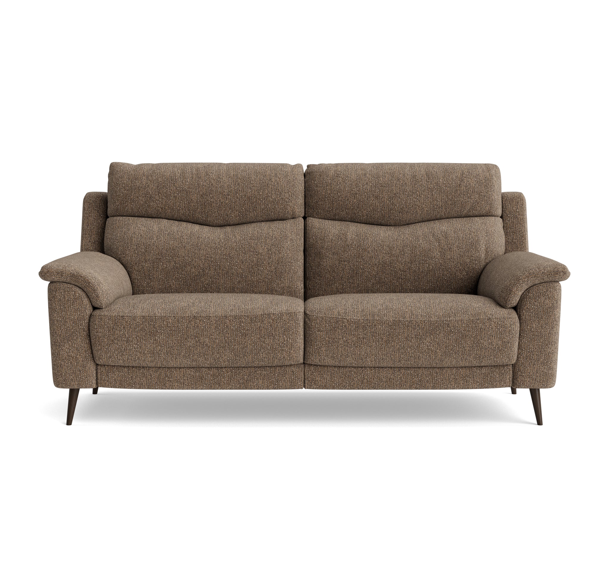 Revel Small 3 Seater Sofa - 2.5 Seater Sofa Compact Fabric Sterling Home 4 FAB-LKV - 12 TAUPE
