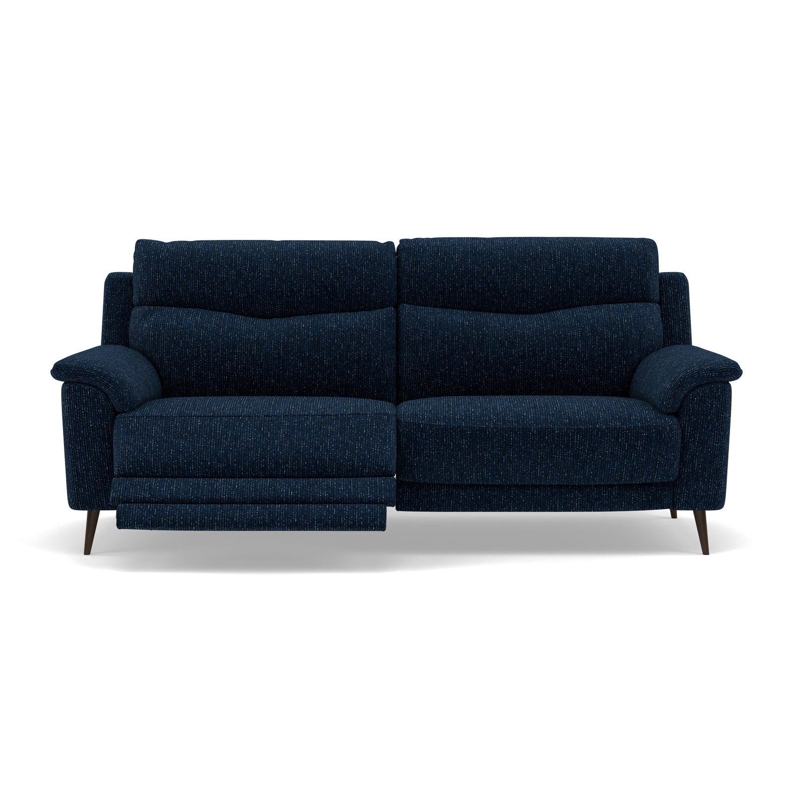 Revel 3 Seater Recliner Sofa - 2.5 Seater Sofa with 2 Power Recliners Fabric - Power Recliner with USB 3 Seater Sofas Sterling Home 5 FAB-LKV - 13 NAVY