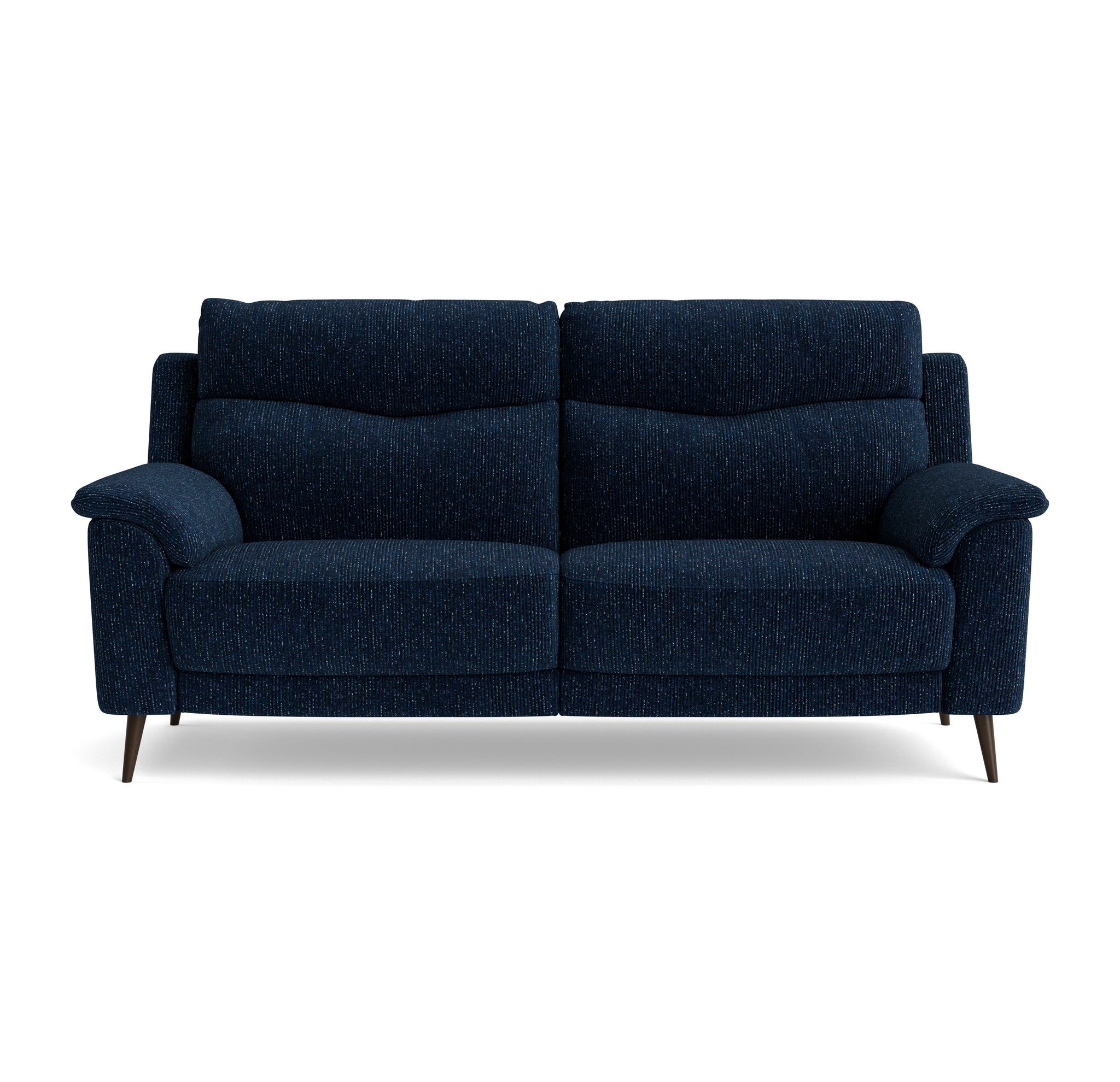 Revel Small 3 Seater Sofa - 2.5 Seater Sofa Compact Fabric Sterling Home 5 FAB-LKV - 13 NAVY