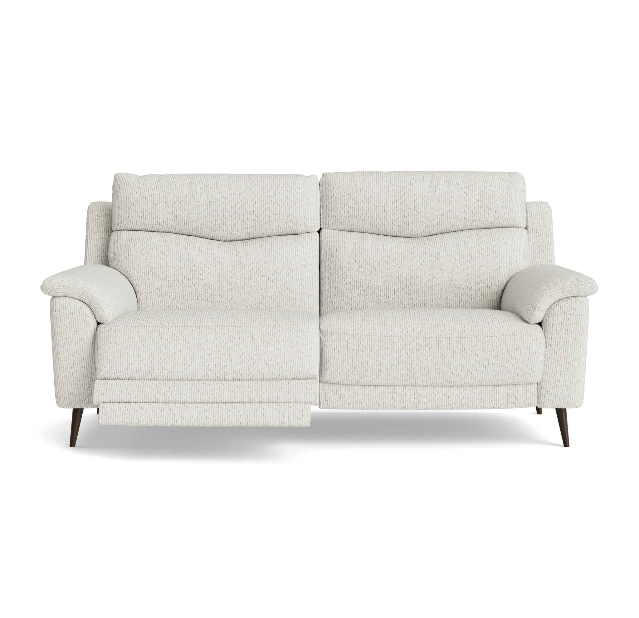 Revel Small 3 Seater Recliner Sofa - 2.5 Seater Sofa with 2 Power Recliners (Compact) Fabric - Power Recliner with USB 3 Seater Sofas Sterling Home 3 FAB-LKV - 18 FROST