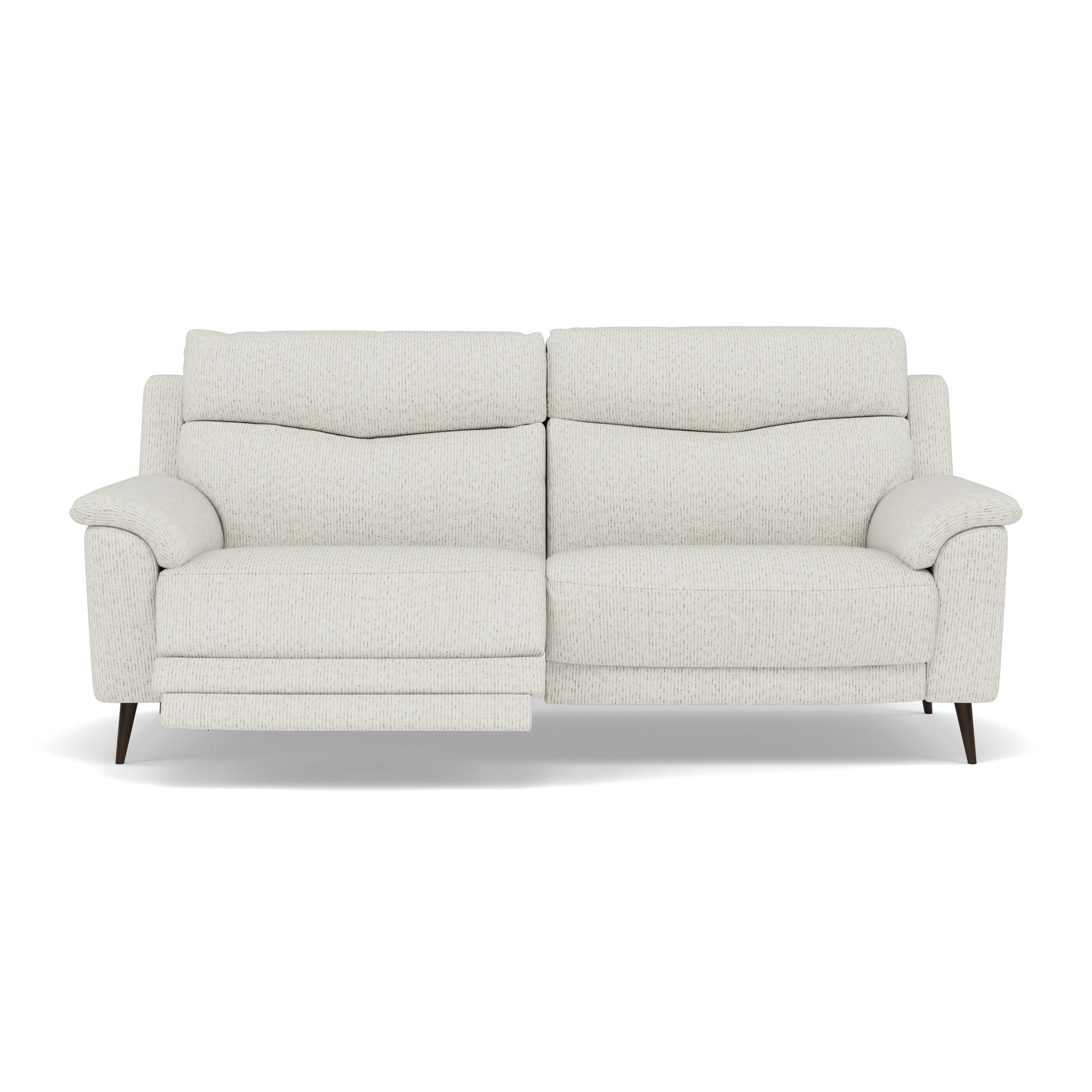 Revel 3 Seater Recliner Sofa - 2.5 Seater Sofa with 2 Power Recliners Fabric - Power Recliner with USB 3 Seater Sofas Sterling Home 3 FAB-LKV - 18 FROST
