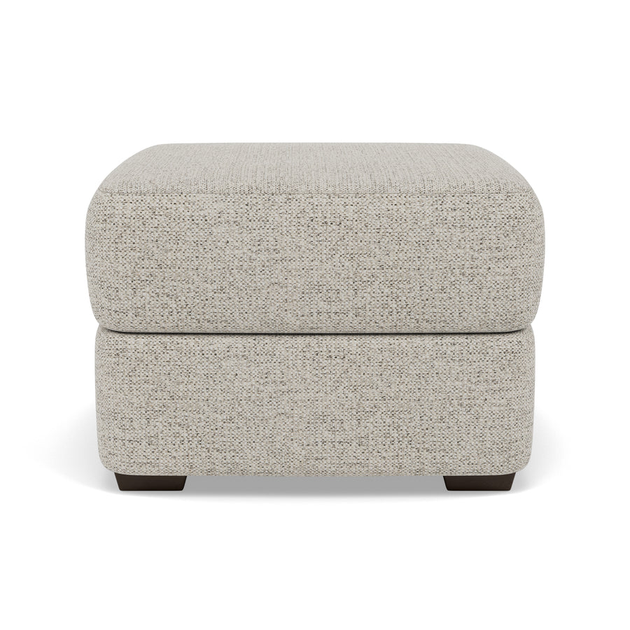 Echo Storage Footstool - Storage Footstool Fabric Sterling Home 1 FAB-MIL-104 OYSTER