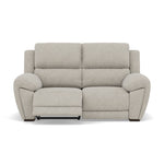 Echo 2 Seater Recliner Sofa - 2 Seater 2 Power Recliners Fabric - Power Recliner Power Footrest Headrest & USB 2 Seater Sofas Sterling Home 1 FAB-MIL-104 OYSTER