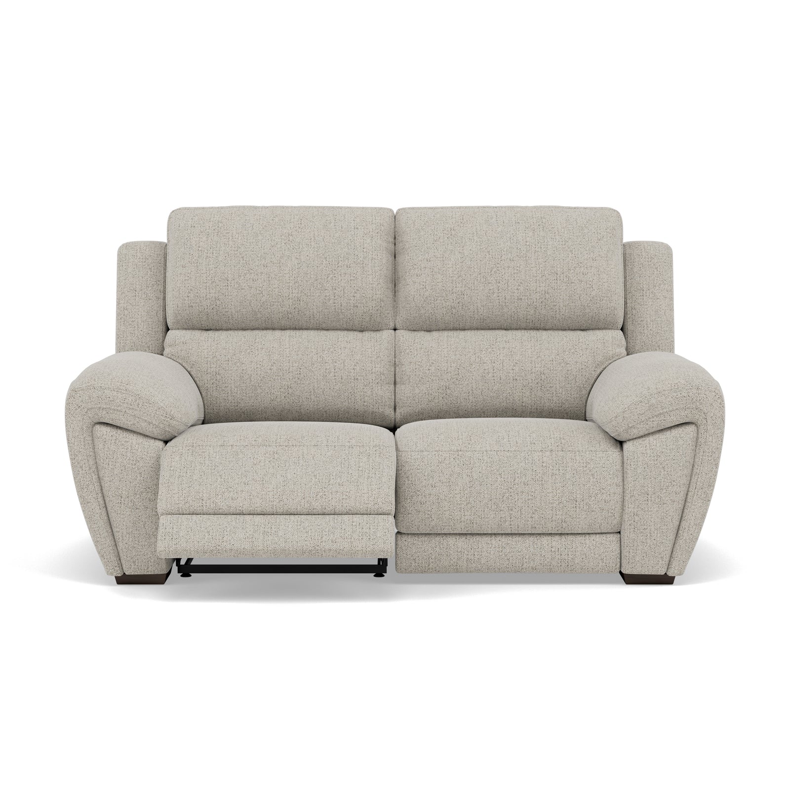 Echo 2 Seater Recliner Sofa - 2 Seater 2 Power Recliners Fabric - Power Recliner Power Footrest Headrest & USB 2 Seater Sofas Sterling Home 1 FAB-MIL-104 OYSTER